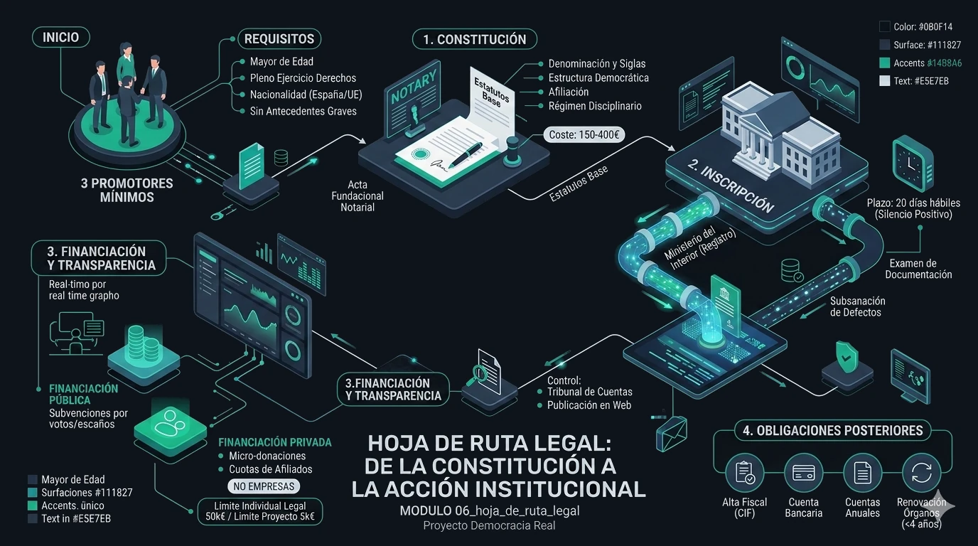 Infografía del módulo 06 sobre hoja de ruta legal
